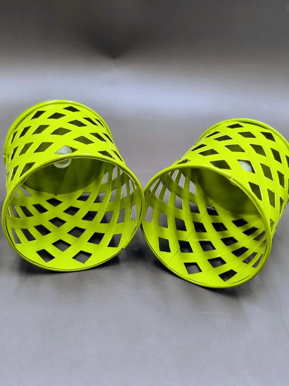Lot of 10 Metal Lattice String Light Covers for Patio Garden Lights Multicolor